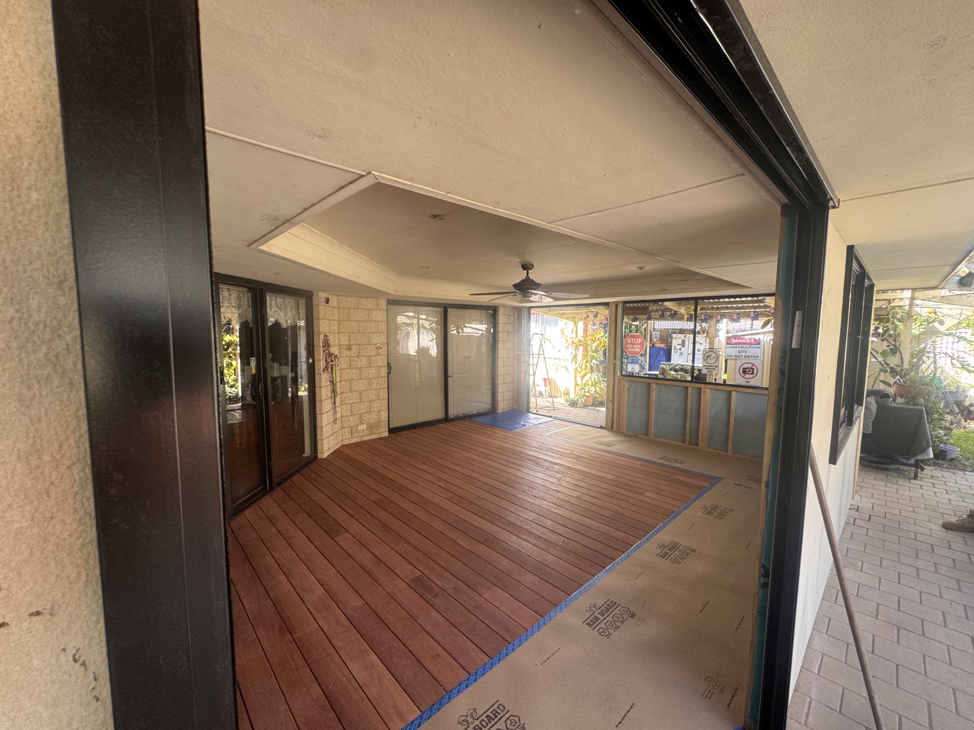 Alfresco conversion during construction